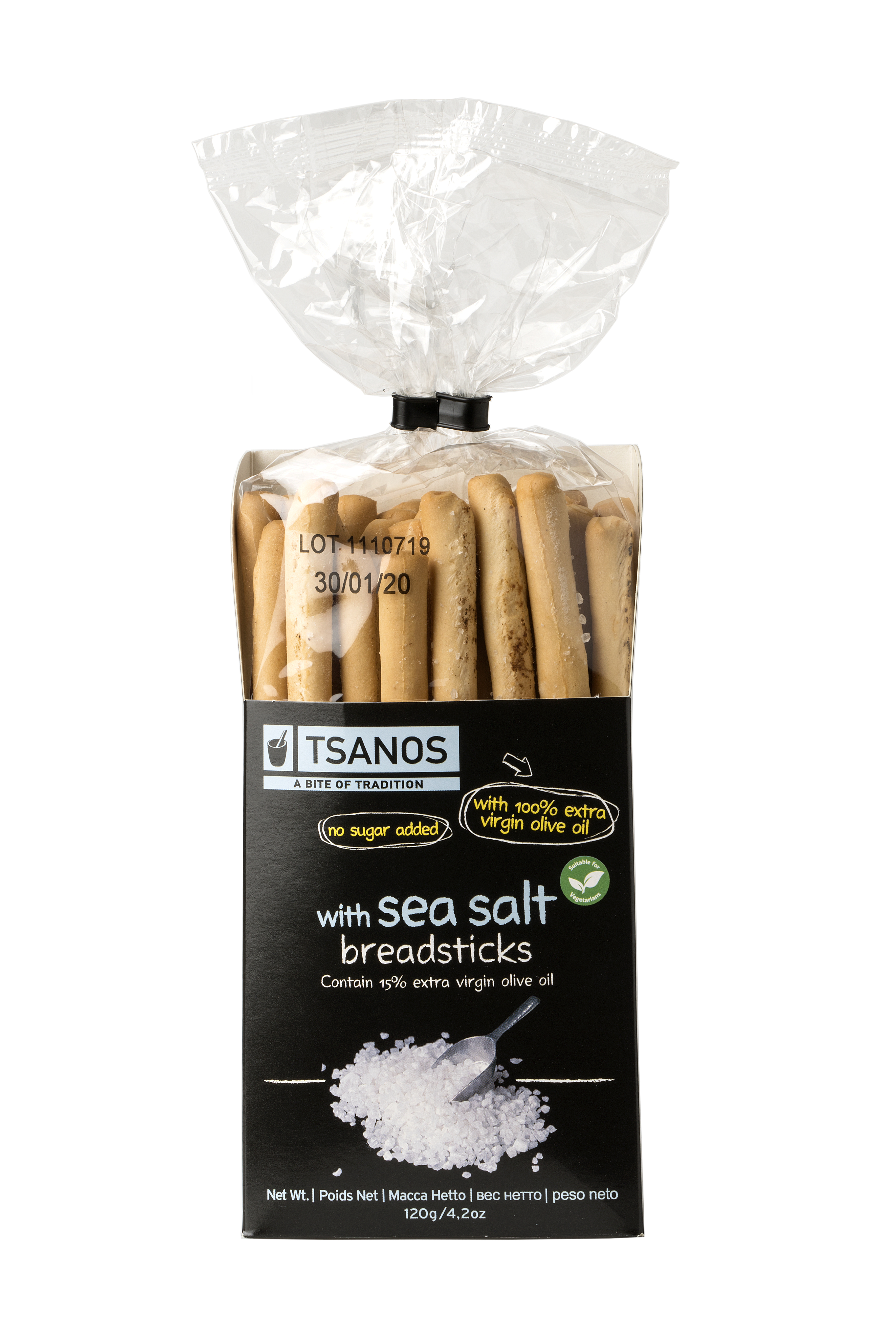 Breadsticks with sea salt